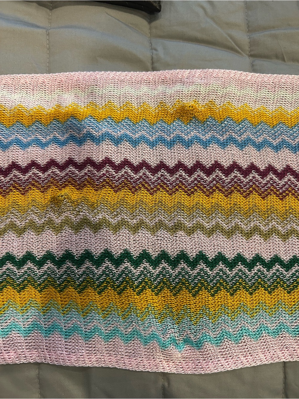 Missoni Multicolor Chevron Knit Scarf - NWOT - Picture 5 of 5
